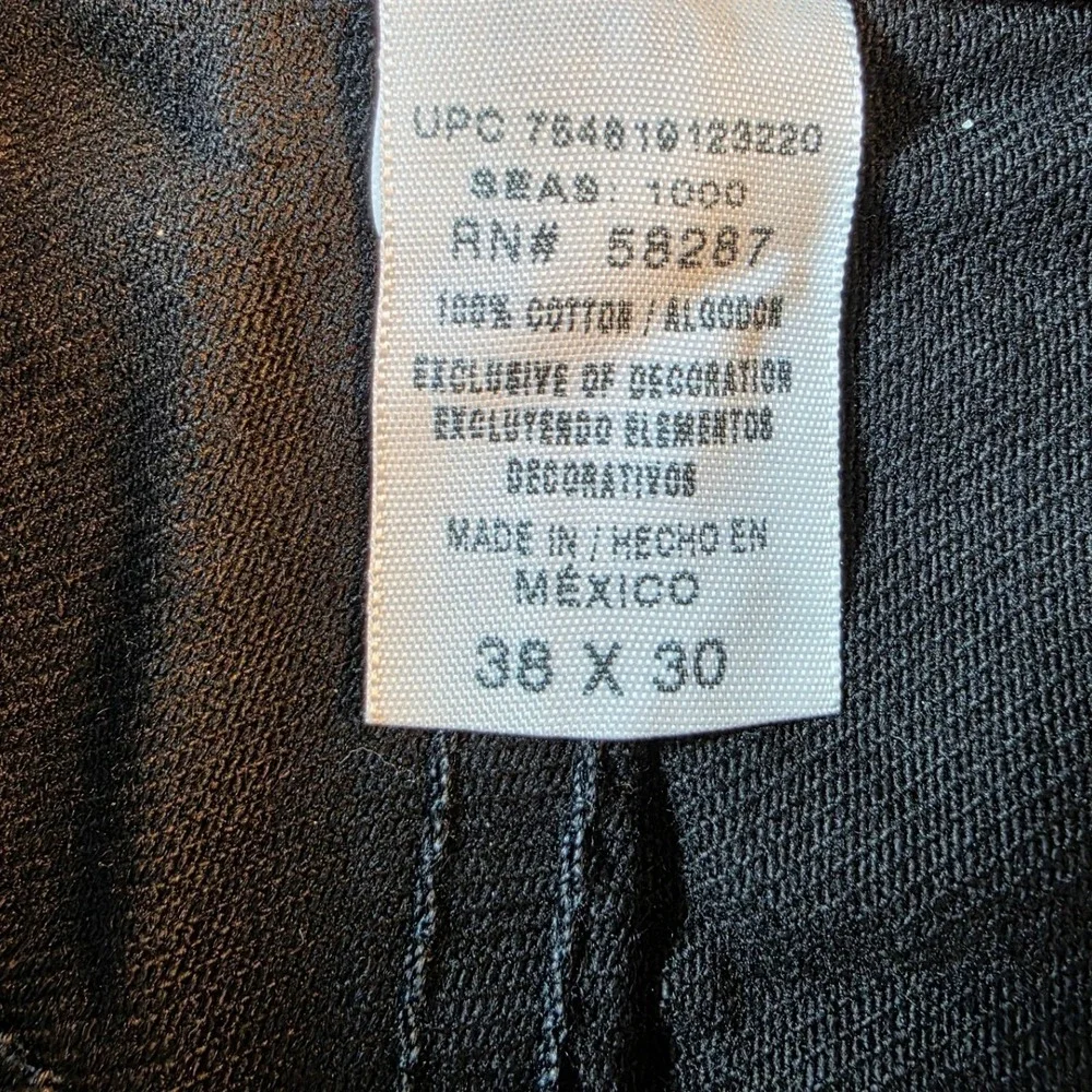 Outdoor Life Relaxed‎ Fit Jeans Mens 38x30 Black Tapered Leg Denim Pants